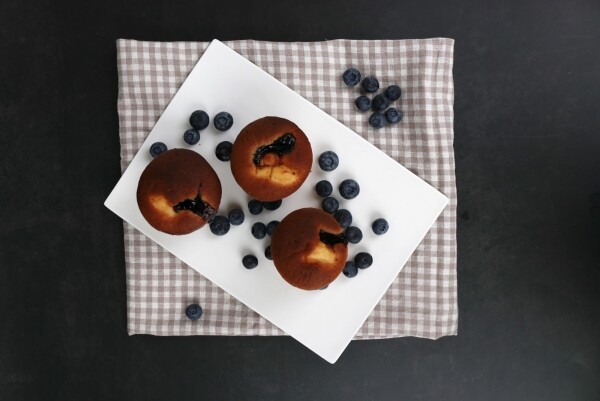 유기가공식품 전문베이커리 올가문,블루베리 크림치즈 머핀 Blue berry Cream Cheese Muffin