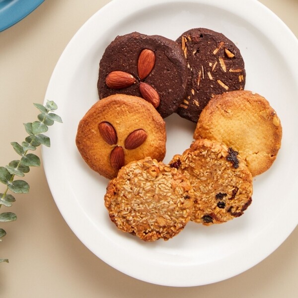 유기가공식품 전문베이커리 올가문,바닐라 통아몬드 쿠키 Vainilla whole-Almond Cookies